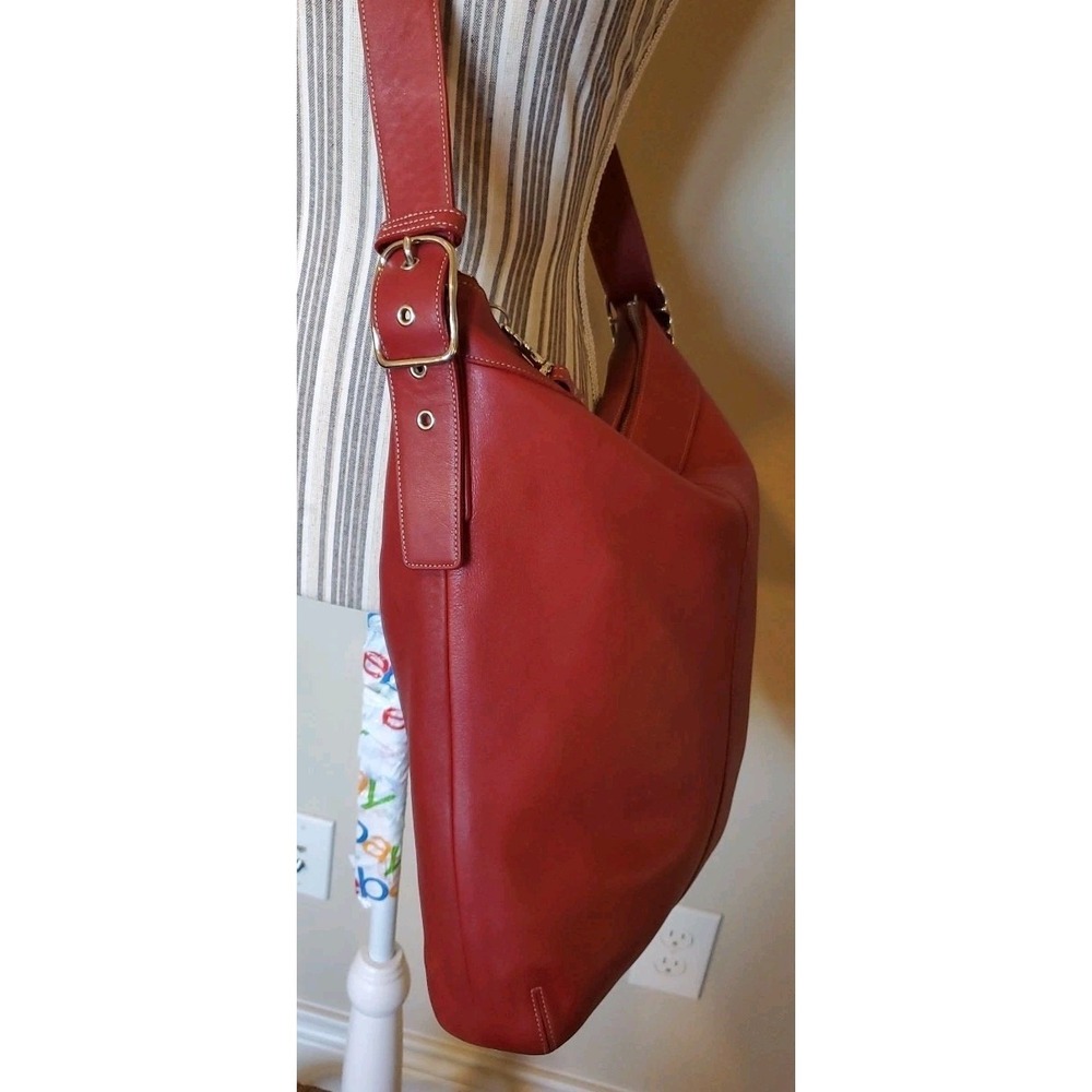 Coach Legacy Hobo Crossbody Bag Vtg 9177 Red Oxblood Duffle W/ Tassel* - Picture 5 of 16